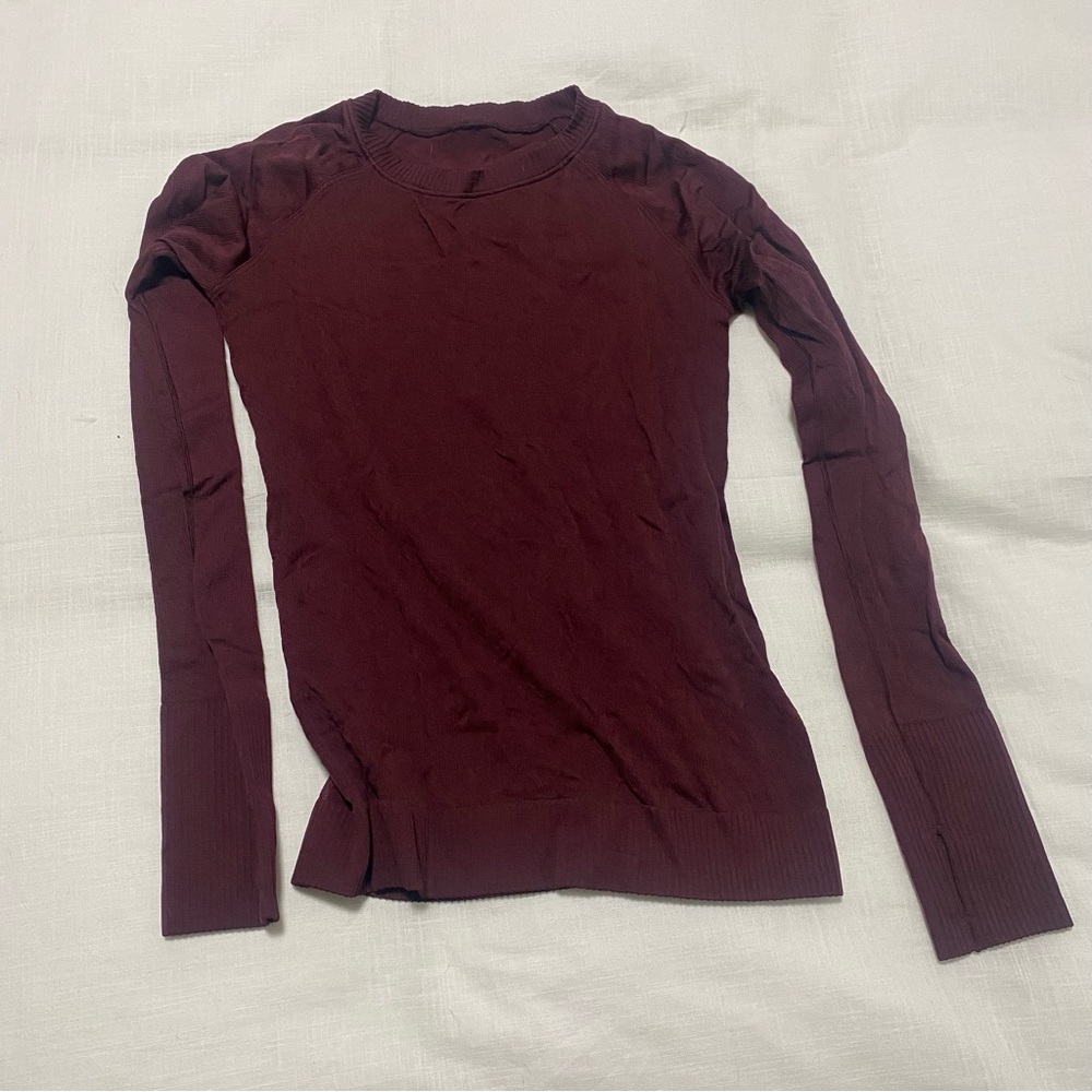 Lululemon long sleeve maroon